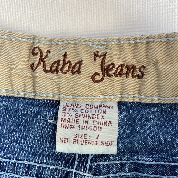 Java Jeans Bermuda Denim Embellished Shorts Size 7 - Picture 7 of 11